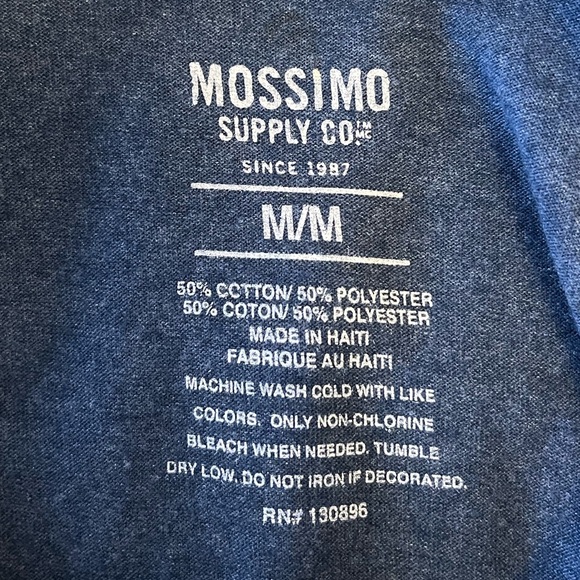 NWOT Motorcycle Anatomy Men’s Graphic Tee M Heather Blue - Picture 8 of 8